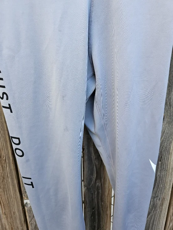 Nike Gray 'Just Do It'  Leggings Women Size XS - Picture 11 of 15